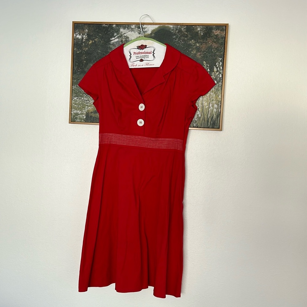 Red sailor/pinup dress